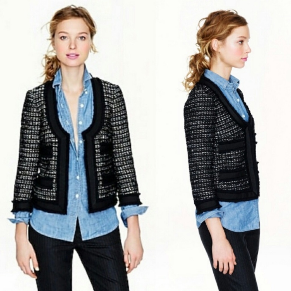 NWT J. Crew Collection Black Label Collection Shimmering Shimmer Blazer